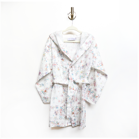 Colorful Stars Müslin Çocuk Bornoz