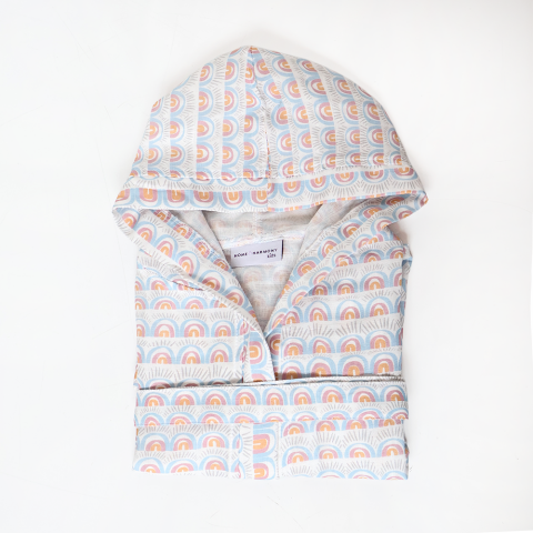 Rainbow Müslin Çocuk Bornoz