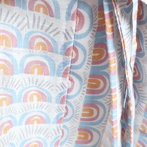 Rainbow Müslin Çocuk Bornoz