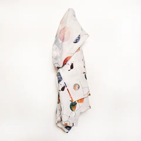 Galaxy Cat Çocuk Müslin Bornoz