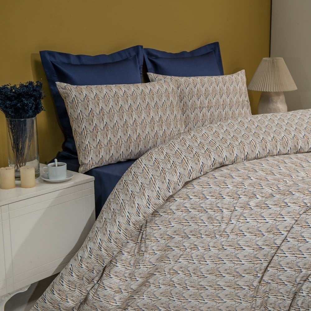 %100 Pamuk Saten Matches  Nevresim Takımı Hardal - Tek Kişilik - Fitted Çarşaf