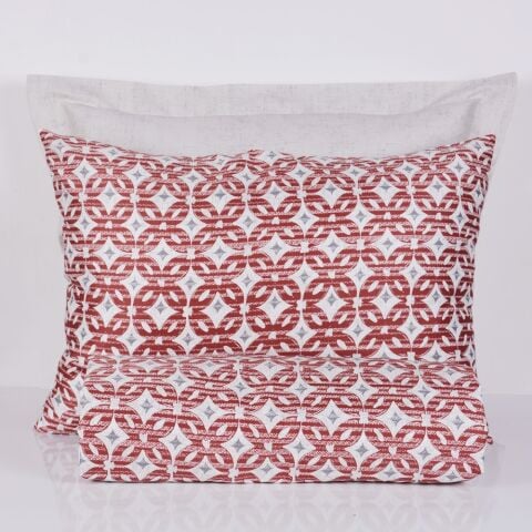 %100 Pamuk Saten Manu  Nevresim Takımı Mavi - Tek Kişilik - Düz Çarşaf