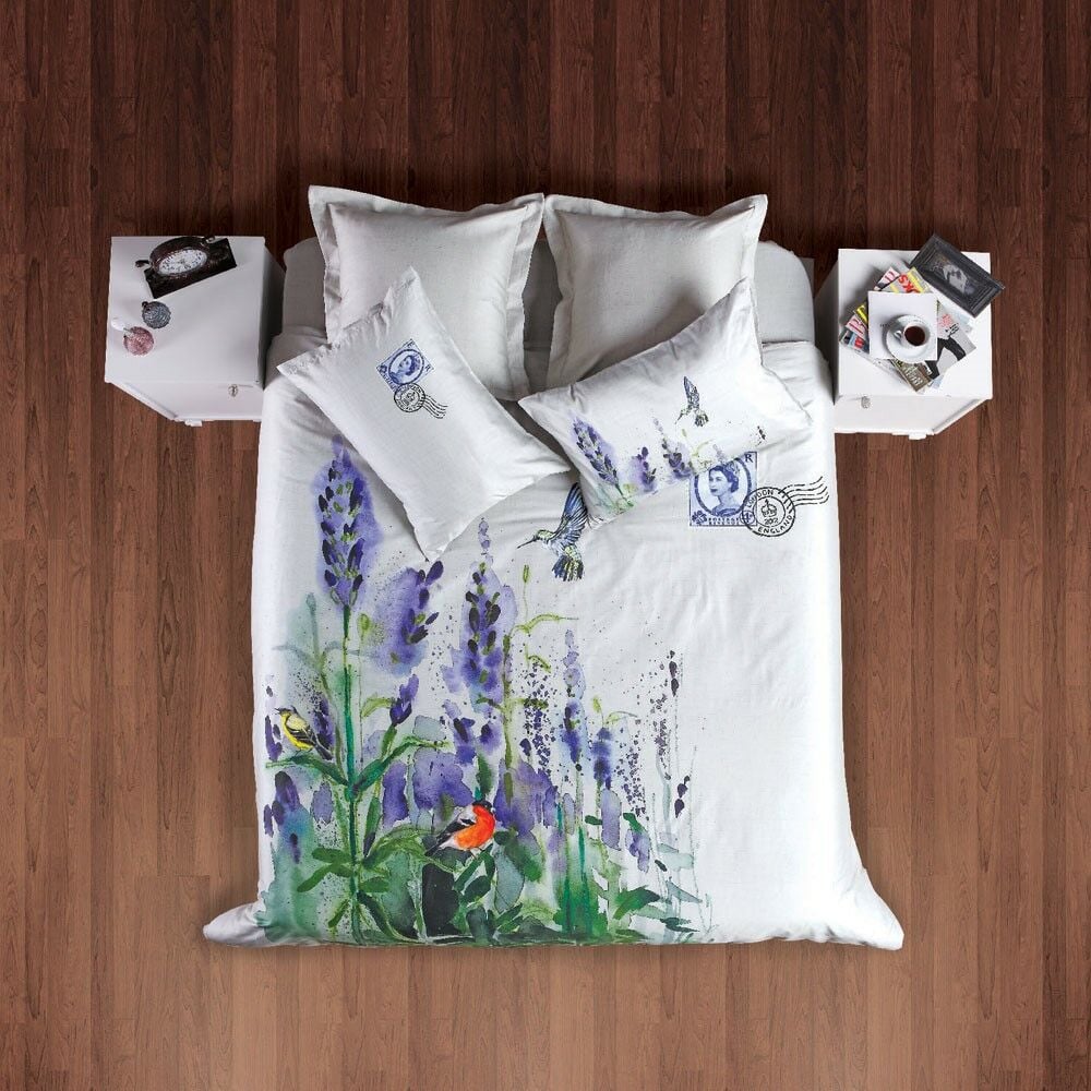 %100 Pamuk Saten Liz Dijital  Nevresim Takımı Orijinal - Tek Kişilik - Düz Çarşaf