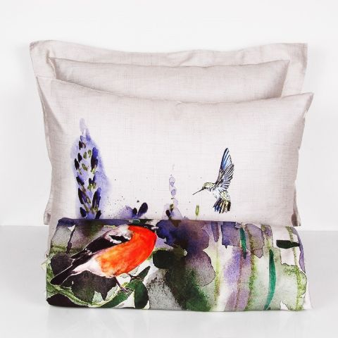 %100 Pamuk Saten Liz Dijital  Nevresim Takımı Orijinal - Tek Kişilik - Düz Çarşaf