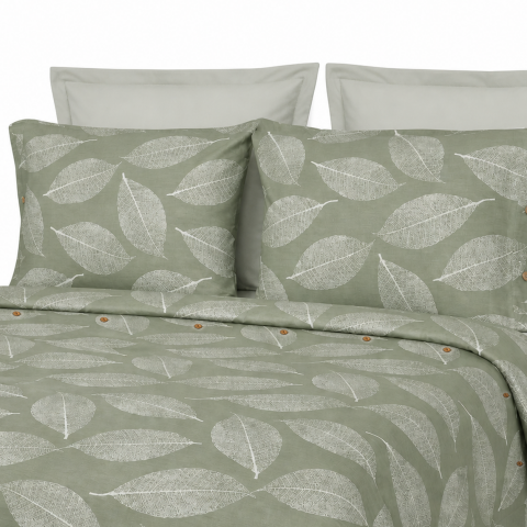 Suzzy Jacquard Nevresim Takımı Yeşil - Çift Kişilik - Fitted Çarşaf