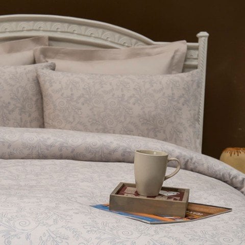 %100 Pamuk Saten Mari  Nevresim Takımı Bej - Tek Kişilik - Düz Çarşaf