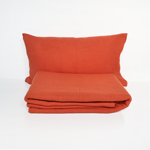 Bebek Müslin Mix And Match Oranj - Nevresim+Yst Kılıfı