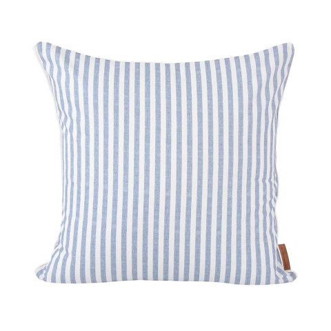 Linen Stripes Kışiye Özel Nakışlı Kırlent Lacivert