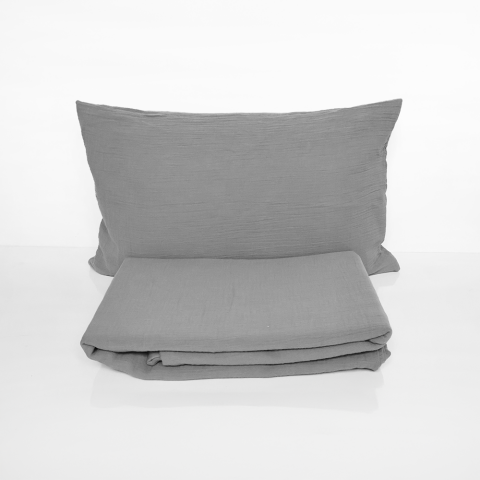 Bebek Müslin Mix And Match Açık Gri - Nevresim+Yst Kılıfı