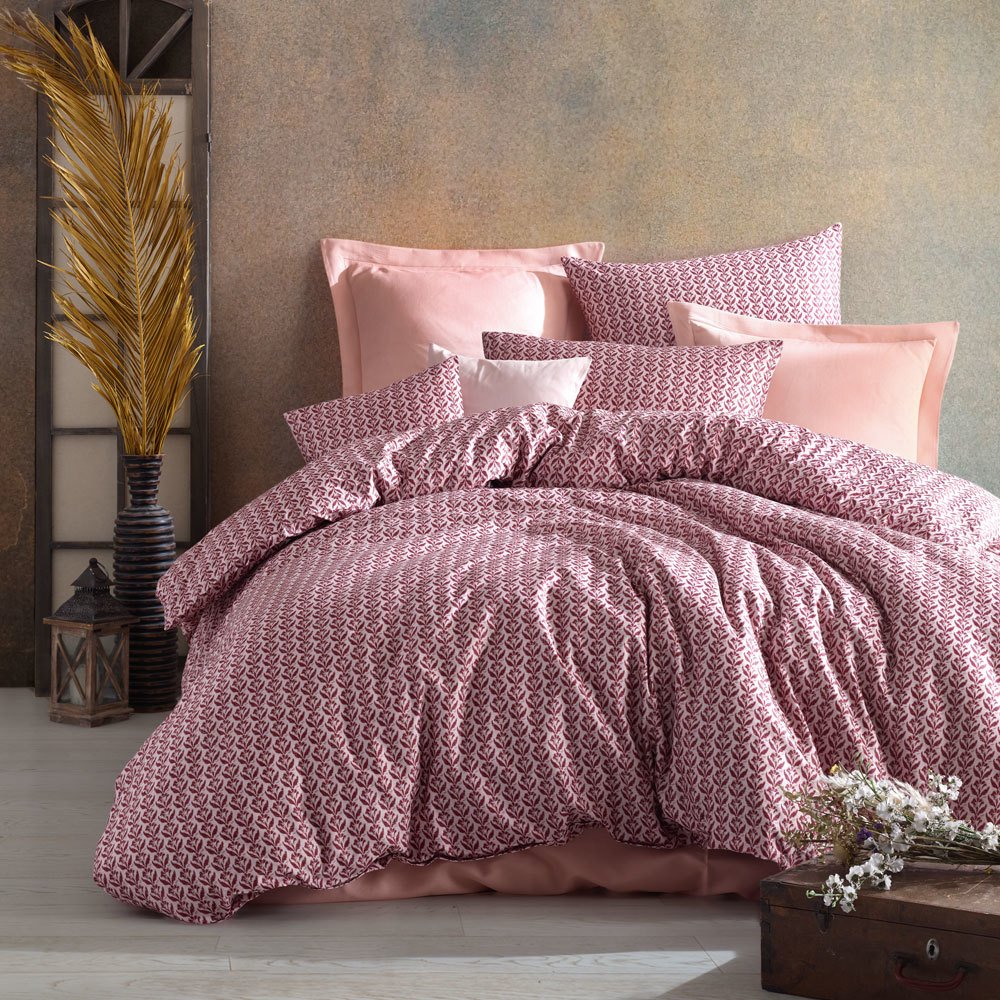Pembe tek kişilik düz çarşaf seti 160x260 nevresim ve yastık kılıfı dahil ev tekstili
