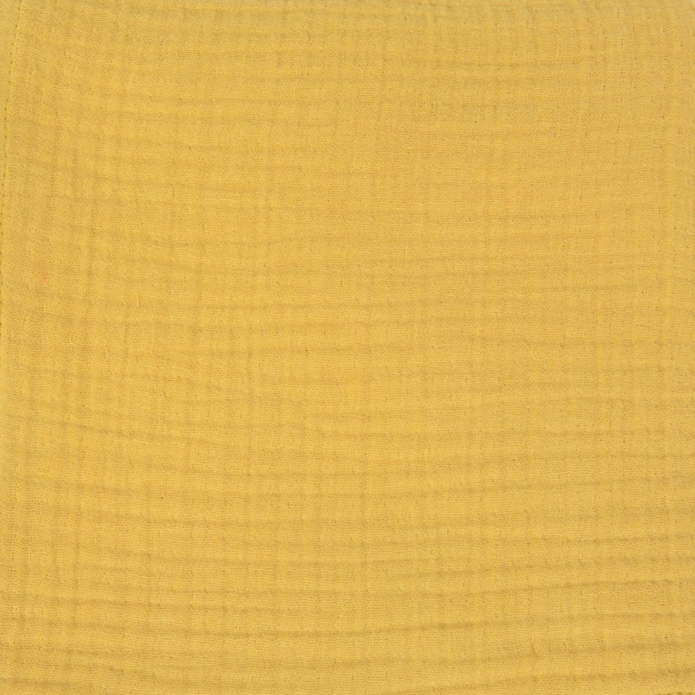 Kişiye Özel Nakışlı Çok Amaçlı Müslin Örtü Sarı