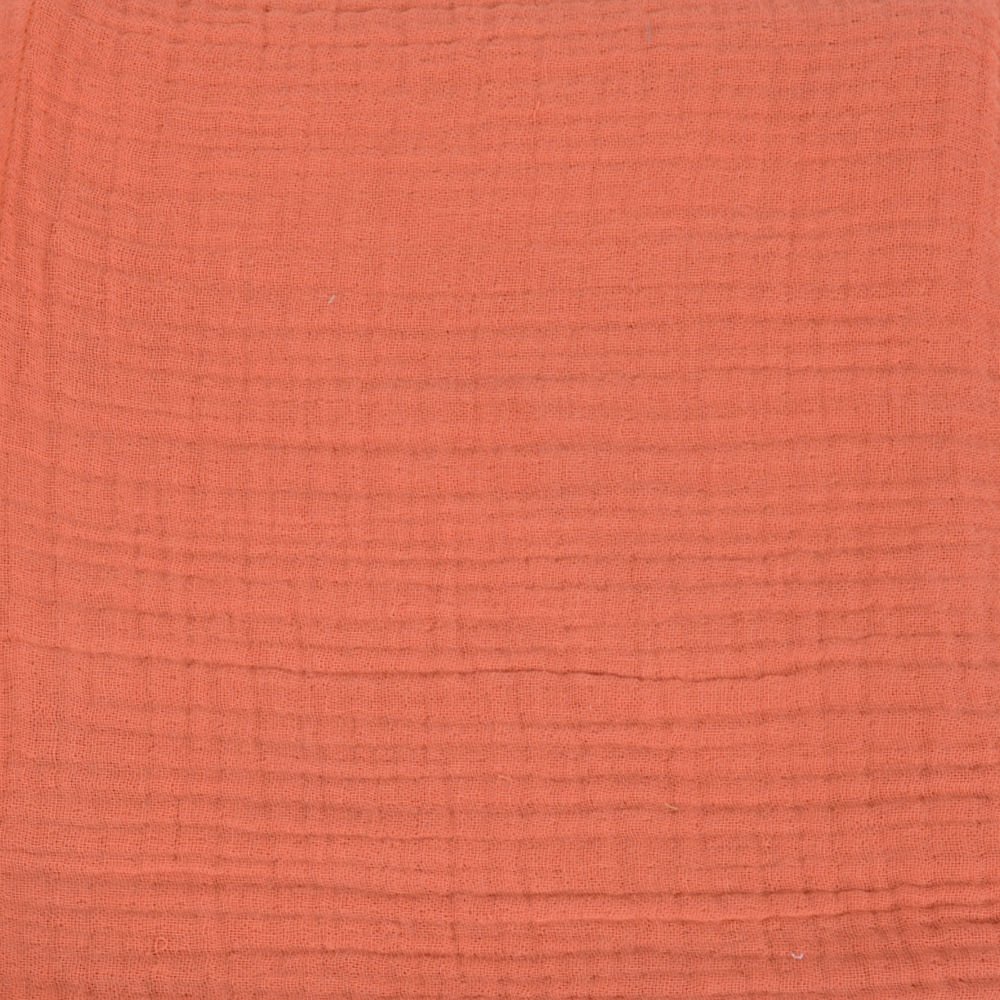 Kişiye Özel Nakışlı Çok Amaçlı Müslin Örtü Oranj