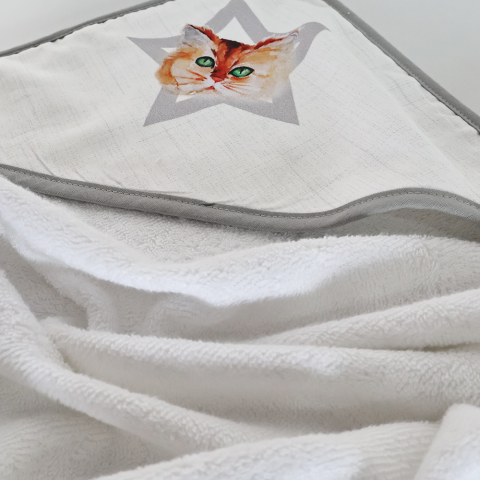 Kedi Başlıklı Kundak 70x140