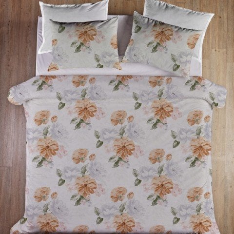 Terra çift kişilik fitted çarşaf seti nevresim ve yastık kılıflı ev tekstili