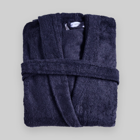 Kapüşonlu Bornoz L-XL - Lacivert