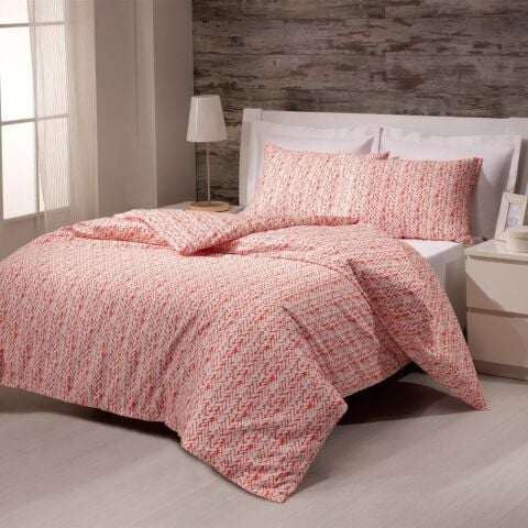 %100 Pamuk Saten Tricot Nevresim Takımı