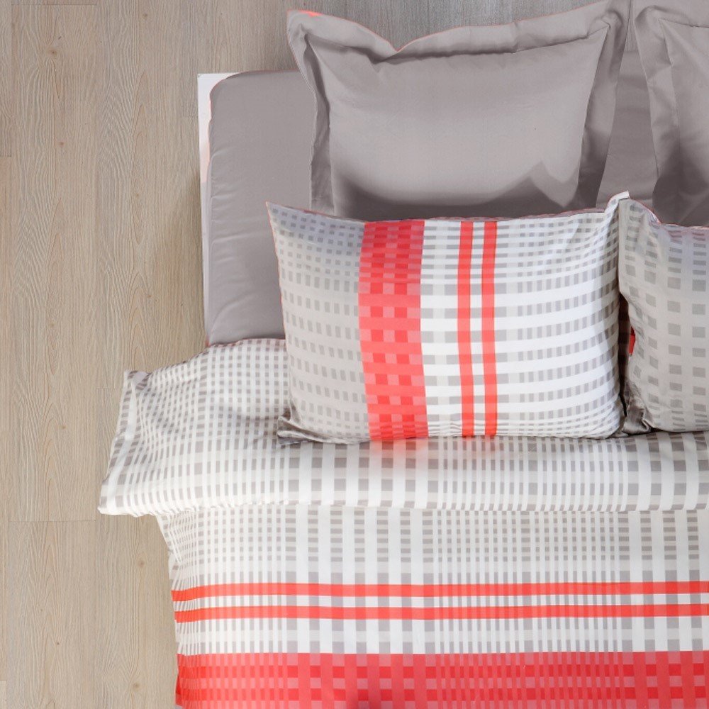 %100 Pamuk Saten Willy  Nevresim Takımı Bej - Çift Kişilik - Düz Çarşaf