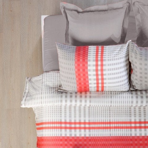 Bej Çift Kişilik Düz Çarşaf Takımı 240x260 Nevresim ve Yastık Kılıflı Set