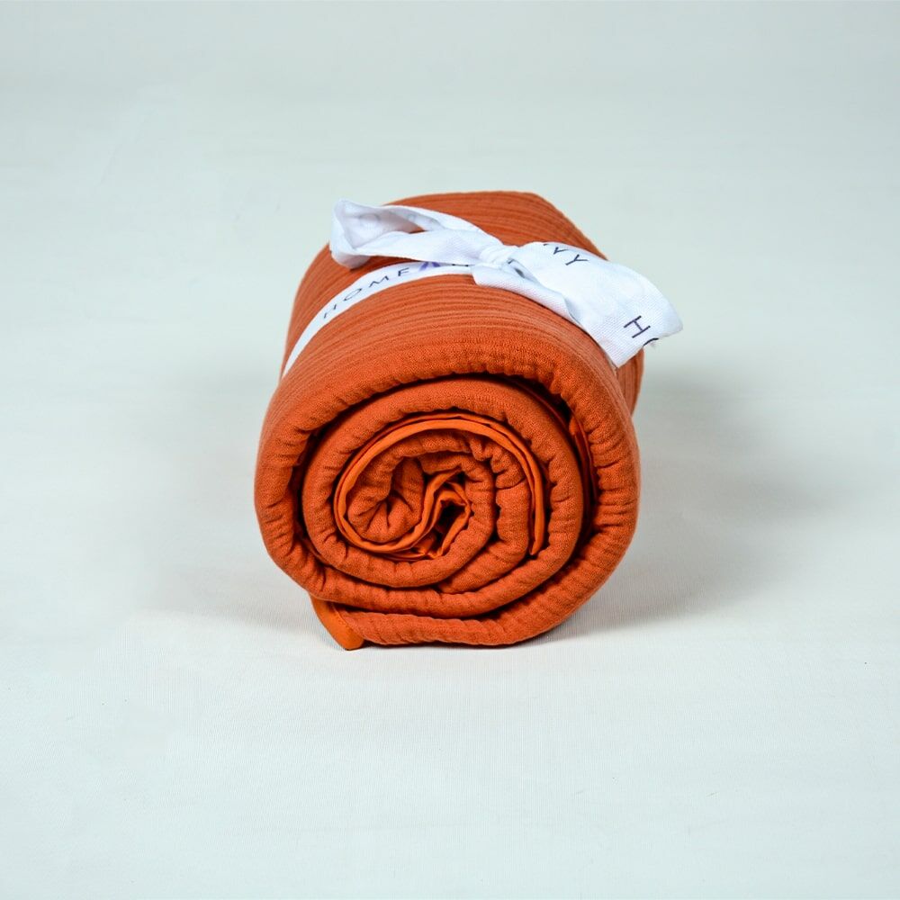 Biyeli Müslin Pike Oranj - King Size