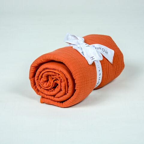 Biyeli Müslin Pike Oranj - King Size