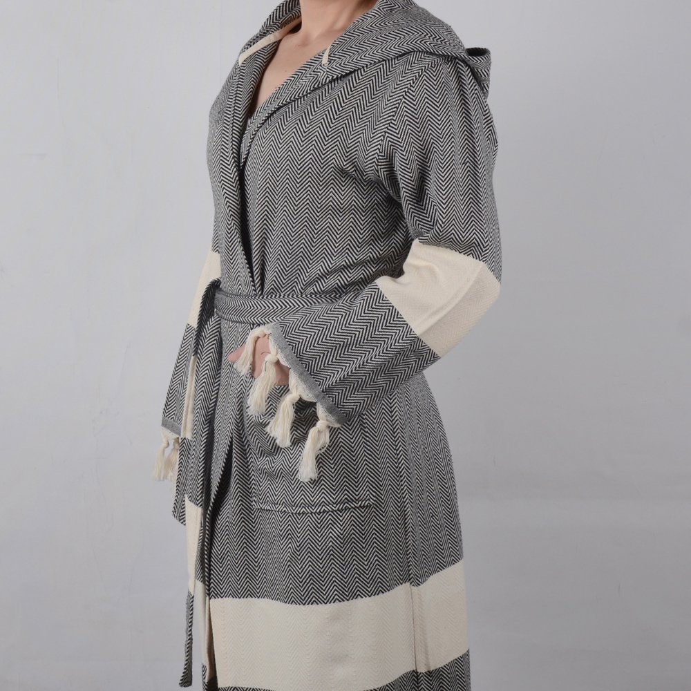 Peştemal Bornoz L-XL - Siyah