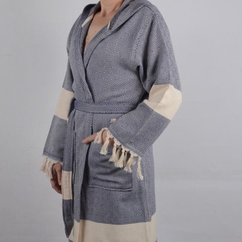 Peştemal Bornoz L-XL - Lacivert