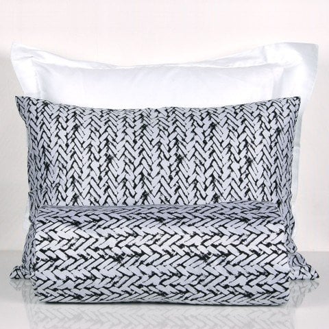 %100 Pamuk Saten Tricot  Nevresim Takımı Siyah - Çift Kişilik - Düz Çarşaf