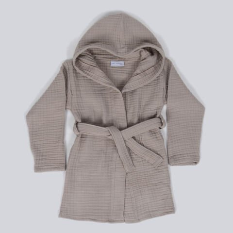 Organik 4 kat müslin çocuk bornoz Home Harmony Kids yumuşak emici renkli havlu