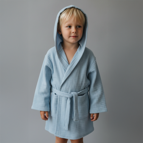Çocuk Müslin Bornoz