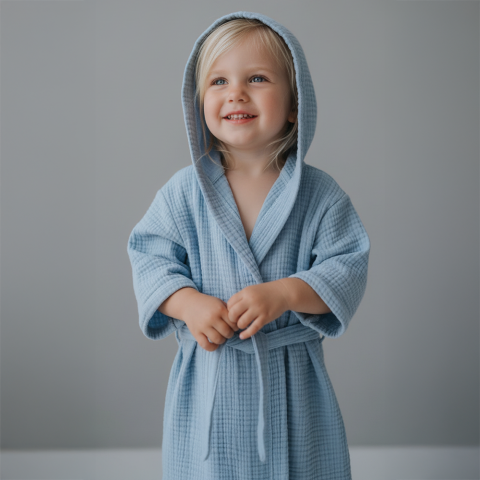 Çocuk Müslin Bornoz
