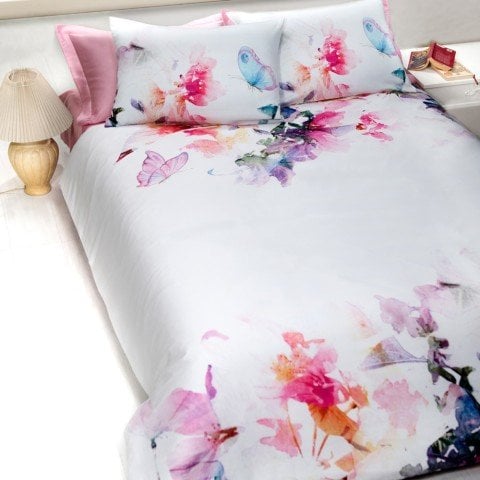 %100 Pamuk Saten Fairy Dijital  Nevresim Takımı