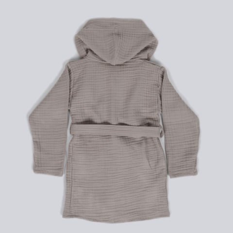 Çocuk Müslin Bornoz Bej