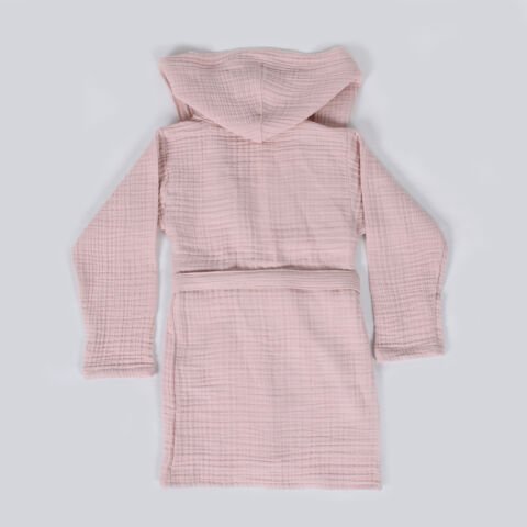 Çocuk Müslin Bornoz Pembe
