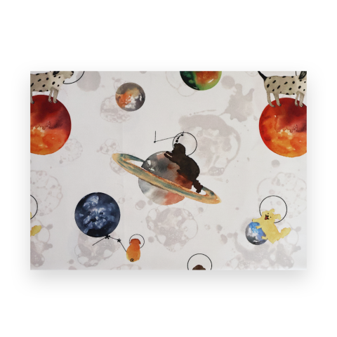 Galaxy Dog Bebek Mix And Match Beyaz - Nevresim