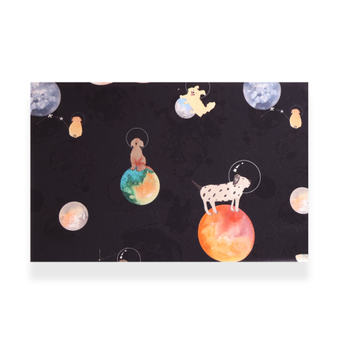 Galaxy Dog Bebek Mix And Match Siyah - Nevresim