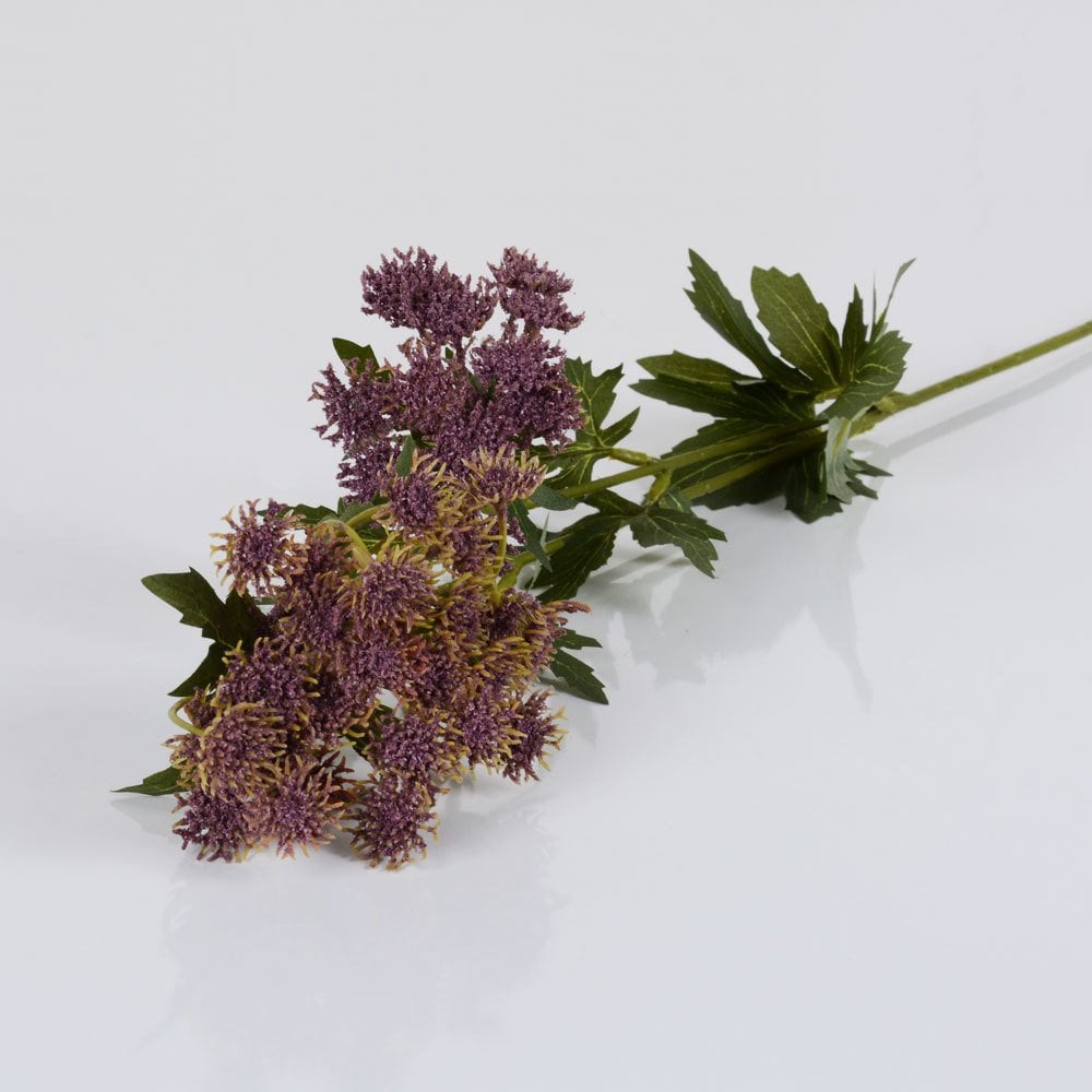 Mor Renkli Yapay Ara Dal Çiçek Dekoratif Aksesuar