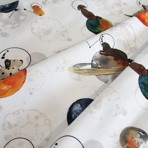 Galaxy Dog Bebek Mix And Match Beyaz - Düz Çarşaf