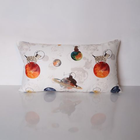 Galaxy Dog Bebek Mix And Match Beyaz - Düz Çarşaf + Yastık Kılıfı