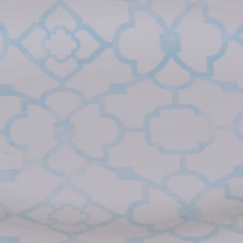 Mavi Desenli Oval Mika Tabak 40x26 cm Dekoratif Aksesuar