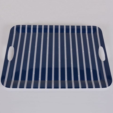 İndigo Dikdörtgen Mika Tepsi 37x50 cm Dekoratif Aksesuar