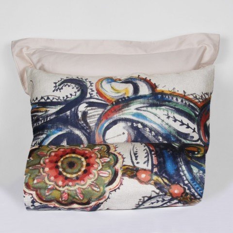 %100 Pamuk Saten Hazel Dijital  Nevresim Takımı Orjinal - Çift Kişilik - Fitted Çarşaf