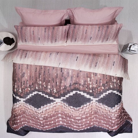 %100 Pamuk Saten Alma Dijital  Nevresim Takımı