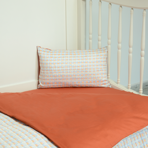 Rainbow Bebek Mix And Match Düz Çarşaf + Yastık Kılıfı