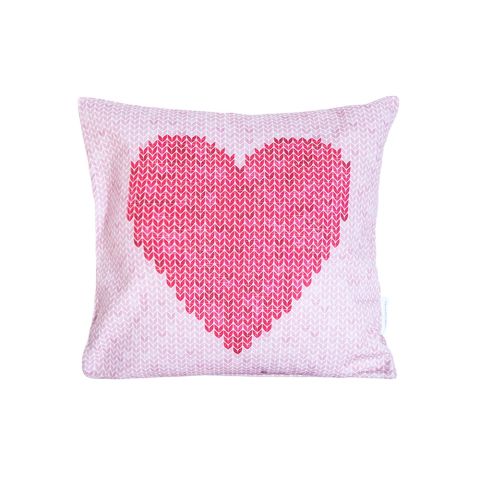 Dijital Heart Desenli %100 Pamuk Panama Kumaş Dekoratif Kırlent İndirimli Fiyat