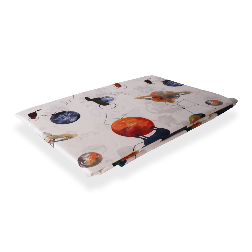 Galaxy Cat Bebek Mix And Match Beyaz - Nevresim