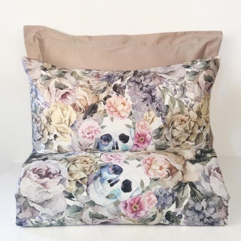 %100 Pamuk Saten Felix Dijital  Nevresim Takımı Orjinal - Çift Kişilik - Düz Çarşaf