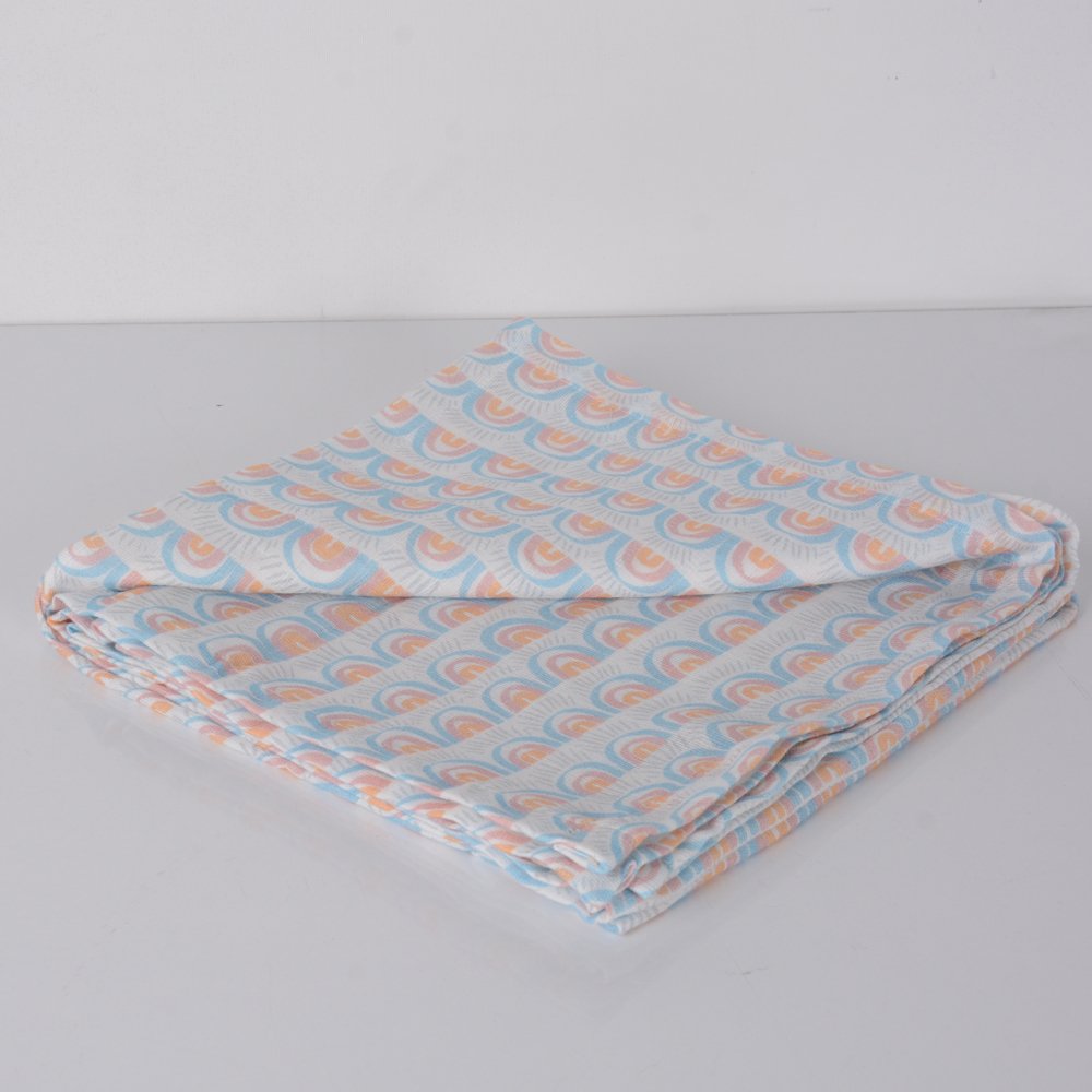 Rainbow Müslin Çok Amaçlı Örtü 90x90