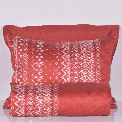 %100 Pamuk Saten Claus  Nevresim Takımı Kırmızı - Çift Kişilik - Fitted Çarşaf