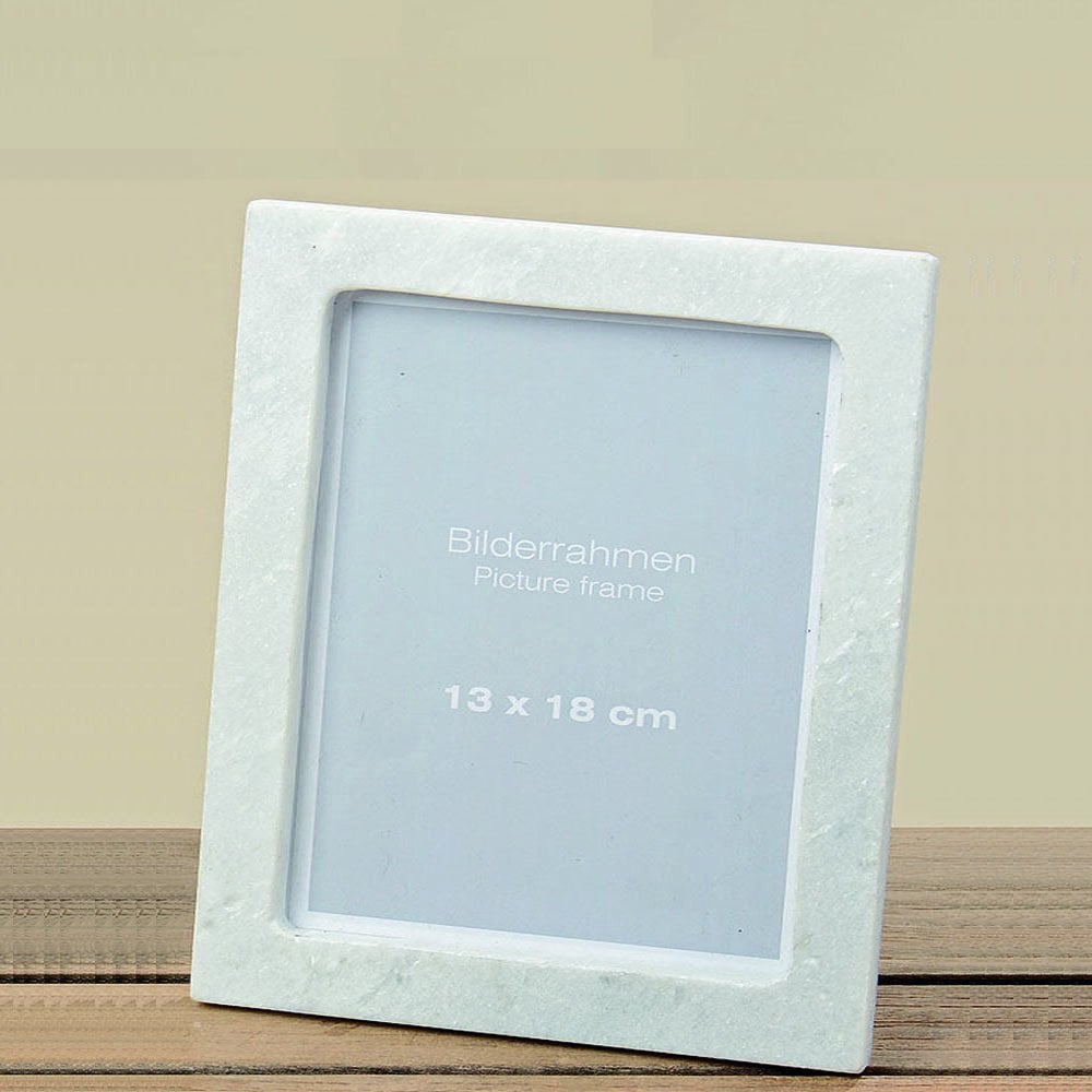 17x1x22 cm doğal mermer fotoğraf çerçevesi dekoratif ev aksesuarı