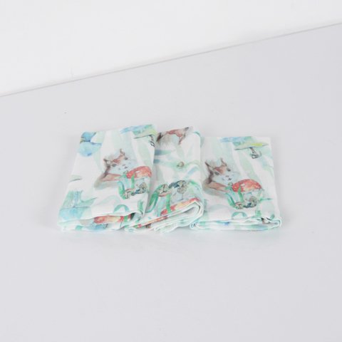 Chipmunk Müslin Çok Amaçlı Örtü 30x30*3